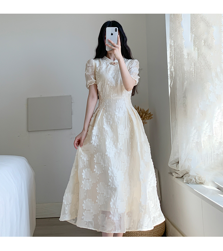 【2023夏新作】プリンセスドレス フレンチレトロ ロングスカート 