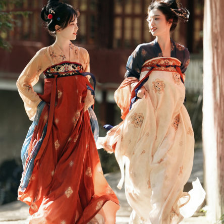 【コスプレ】唐時代の漢服 女性用 スカート 中国の伝統的な衣装