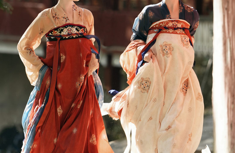 【コスプレ】唐時代の漢服 女性用 スカート 中国の伝統的な衣装